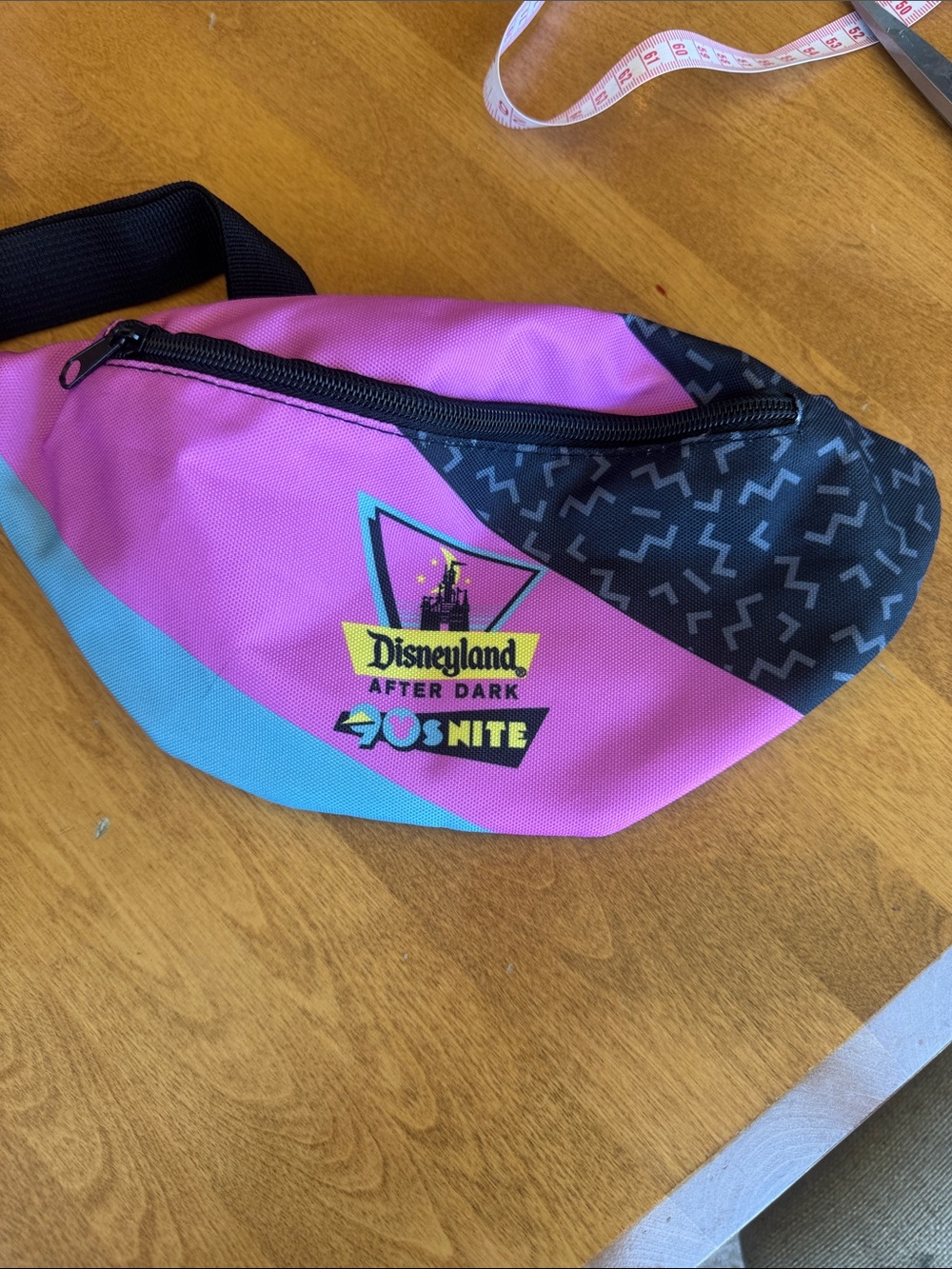 Disney Pink Blue Black 'Disneyland After Dark: 90s Nite' Crossbody/Fanny Pack